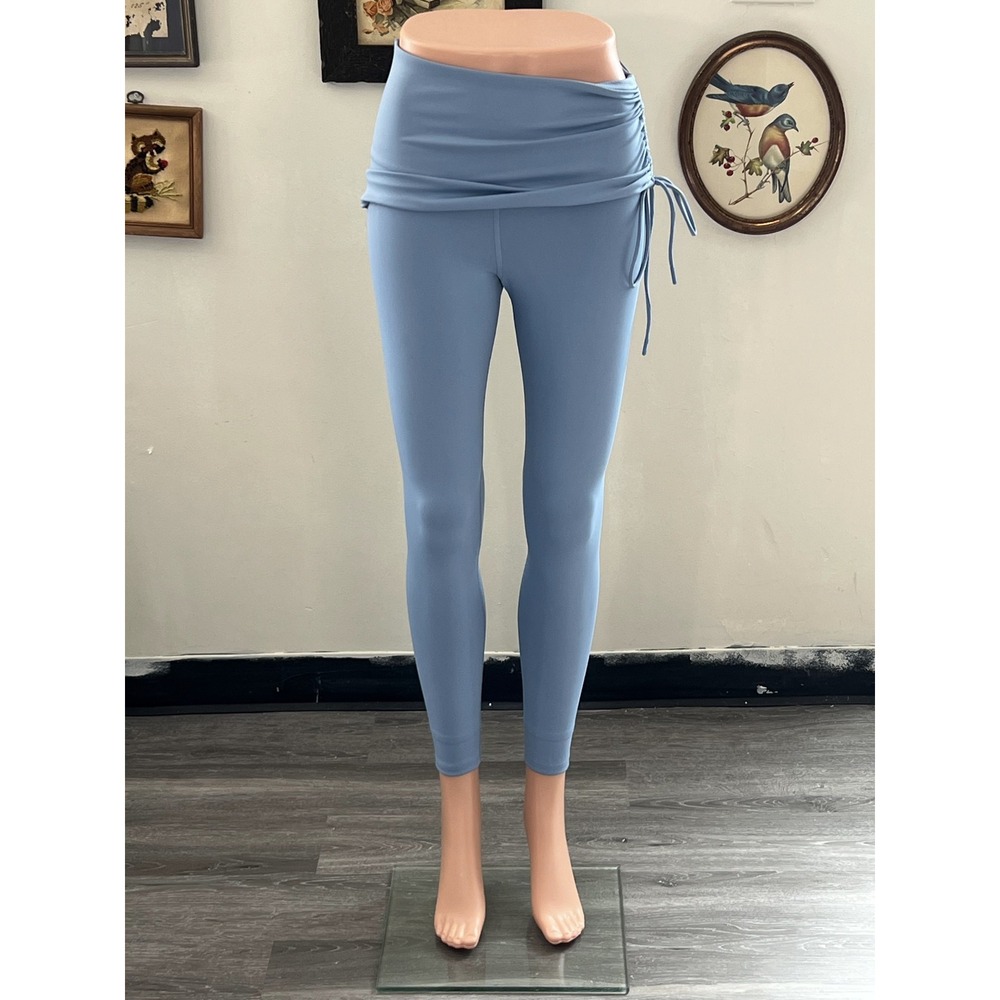 Knix Light Blue Athletic Leggings with Attached Skirt Skort Size S/P